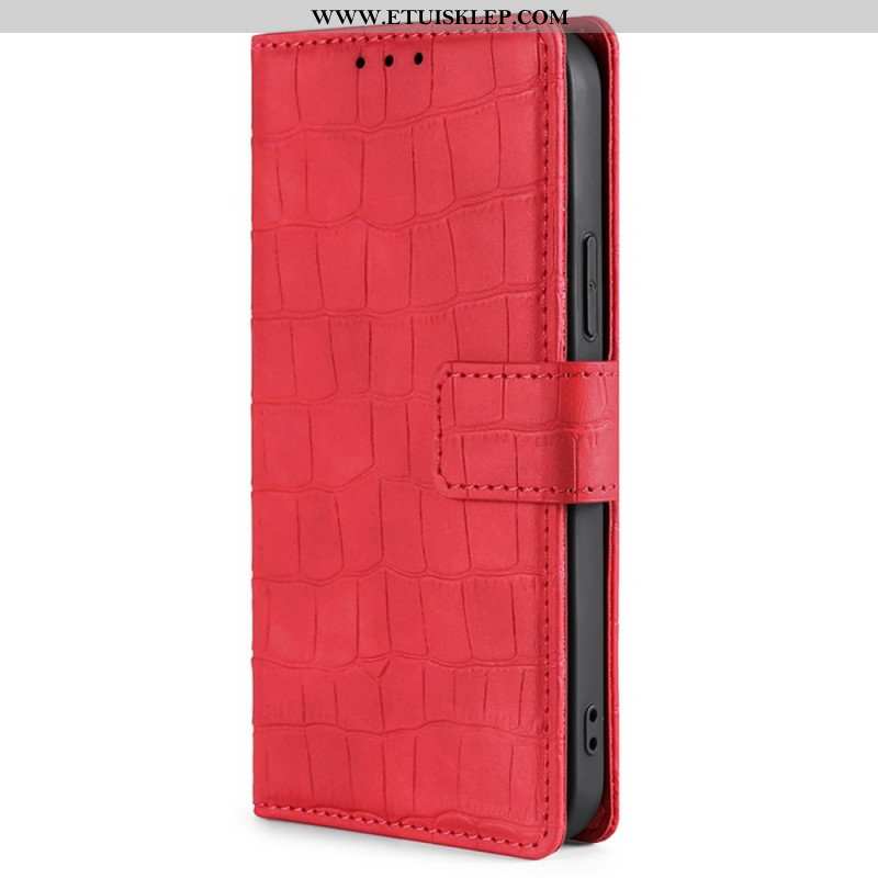 Etui Folio do Xiaomi 12T / 12T Pro Krokodyl Dotykający Skóry